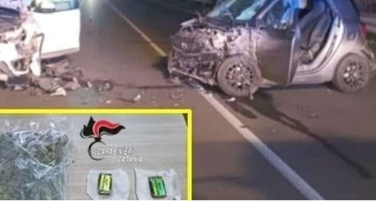 Scontro tra due auto sulla Catania-Gela, in una trovata droga - 