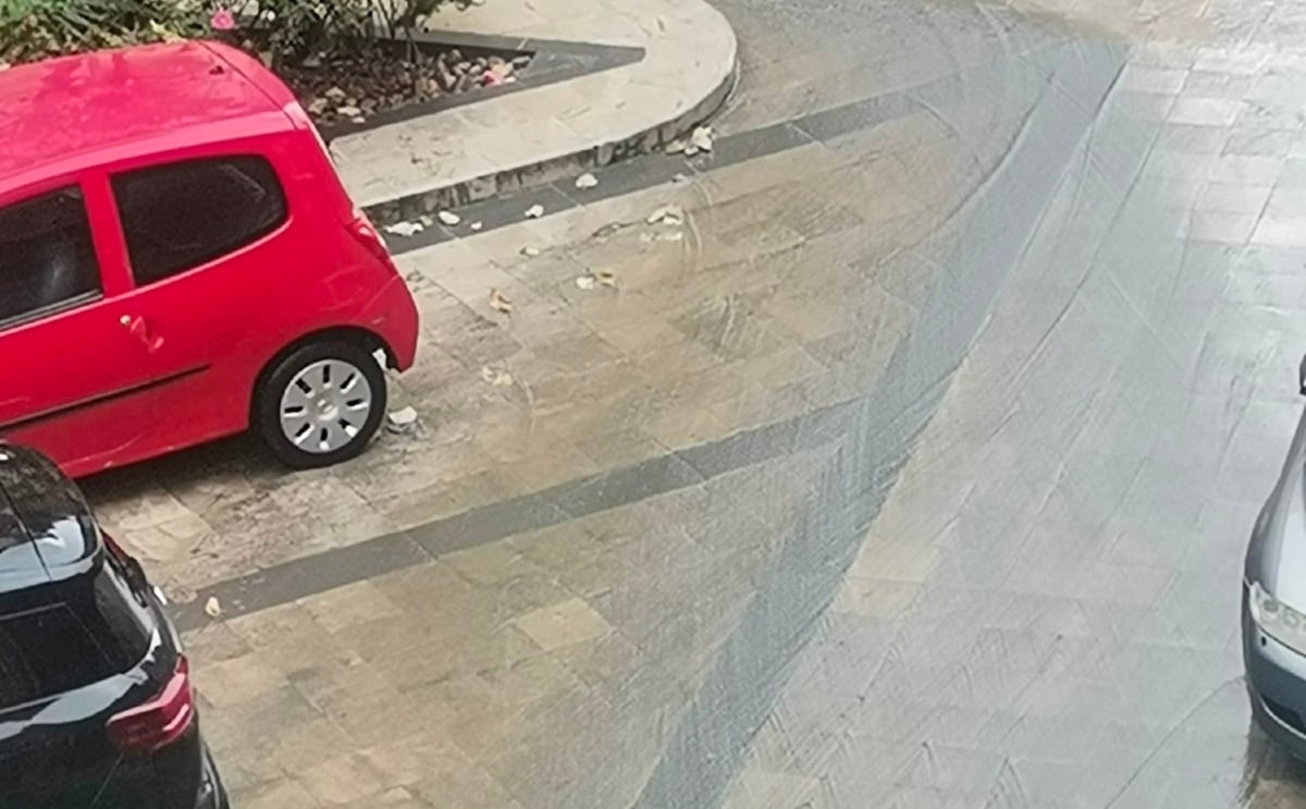 Forti piogge: disagi in via Omero - 