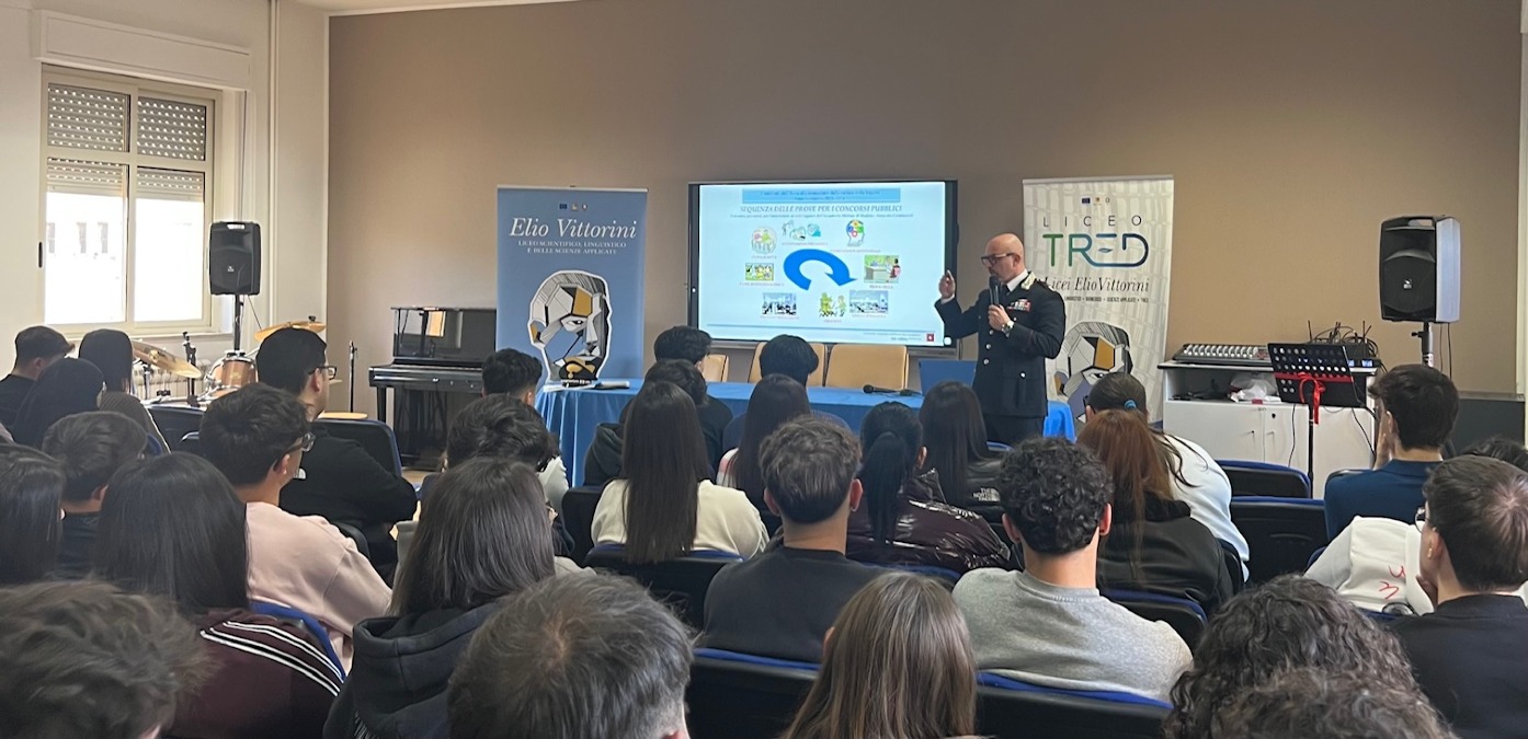 I carabinieri incontrano gli studenti 