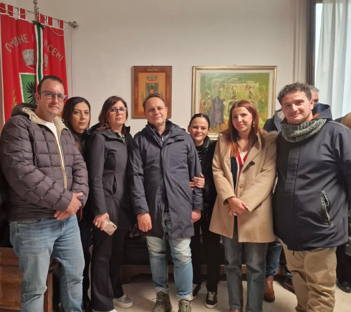Delegazione del consiglio comunale gelese a Niscemi  - 