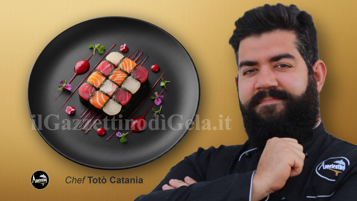Mosaico di pesce e gazpacho di lamponi - 