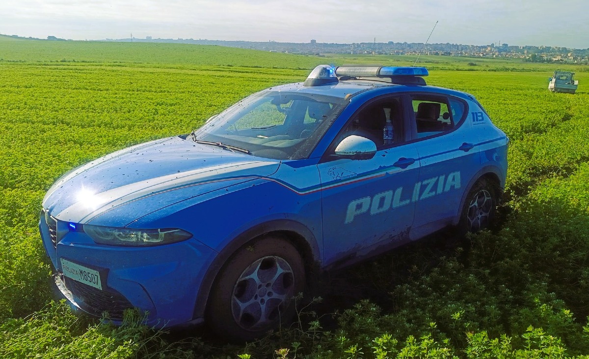 Si scaglia contro i poliziotti che lo avevano sorpreso a bruciare cavi di rame - 