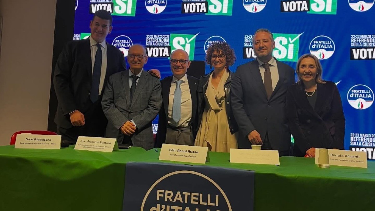 Folto pubblico a  Riesi all'incontro di FdI sul referendum  - 