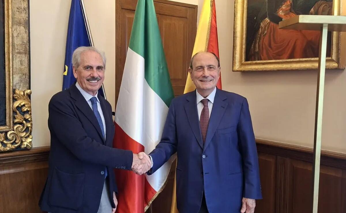 Schifani riceve il nuovo presidente di Confindustria Sicilia Bivona - 