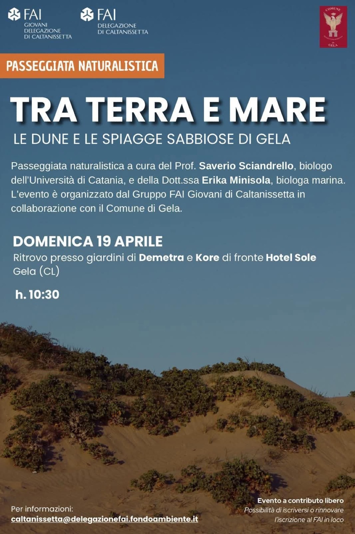 Alla scoperta delle dune di Gela 