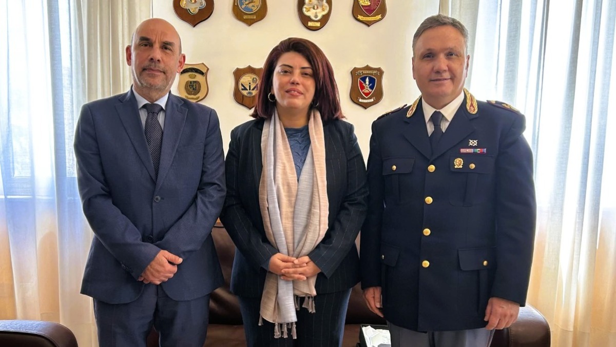 Console del Marocco accolto in Questura 