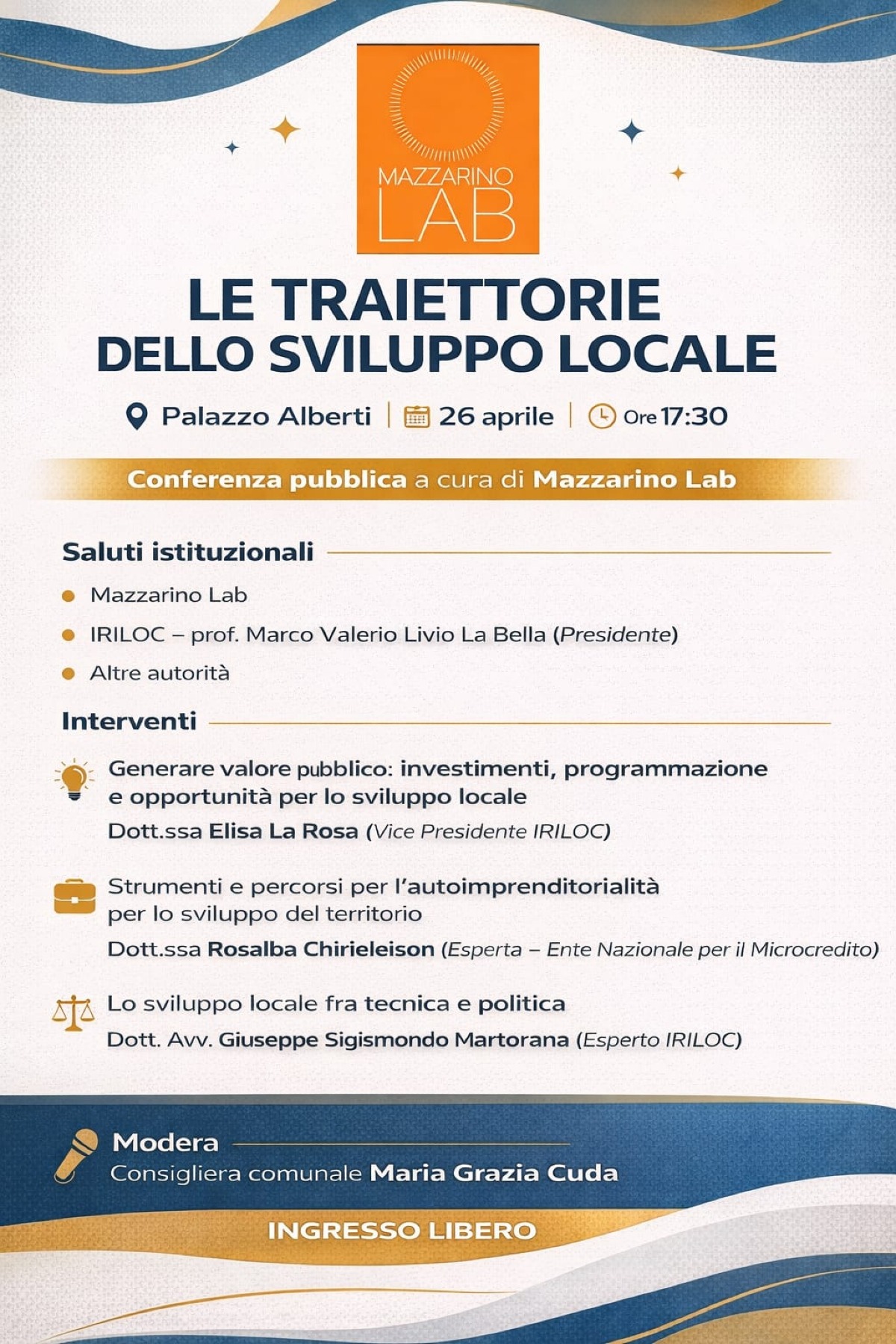 Incontro su sviluppo  locale organizzato da Mazzarino Lab