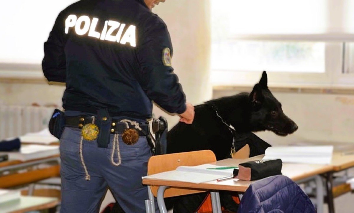 Controlli antidroga della polizia nelle scuole superiori 