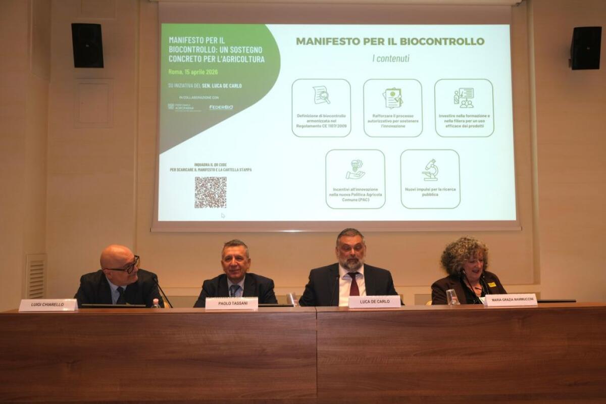 Agrofarma-Federchimica e FederBio lanciano il Manifesto per il Biocontrollo - 