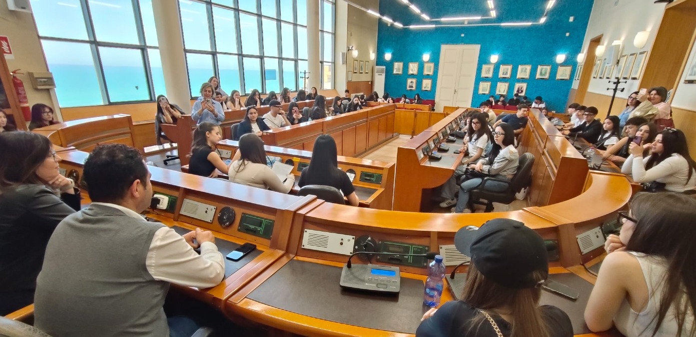 Studenti del Liceo niscemese accolti in municipio  - 