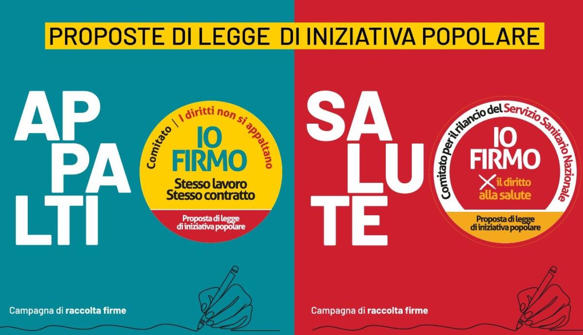 Sanità e appalti, la Cgil chiede una firma per il cambiamento - 