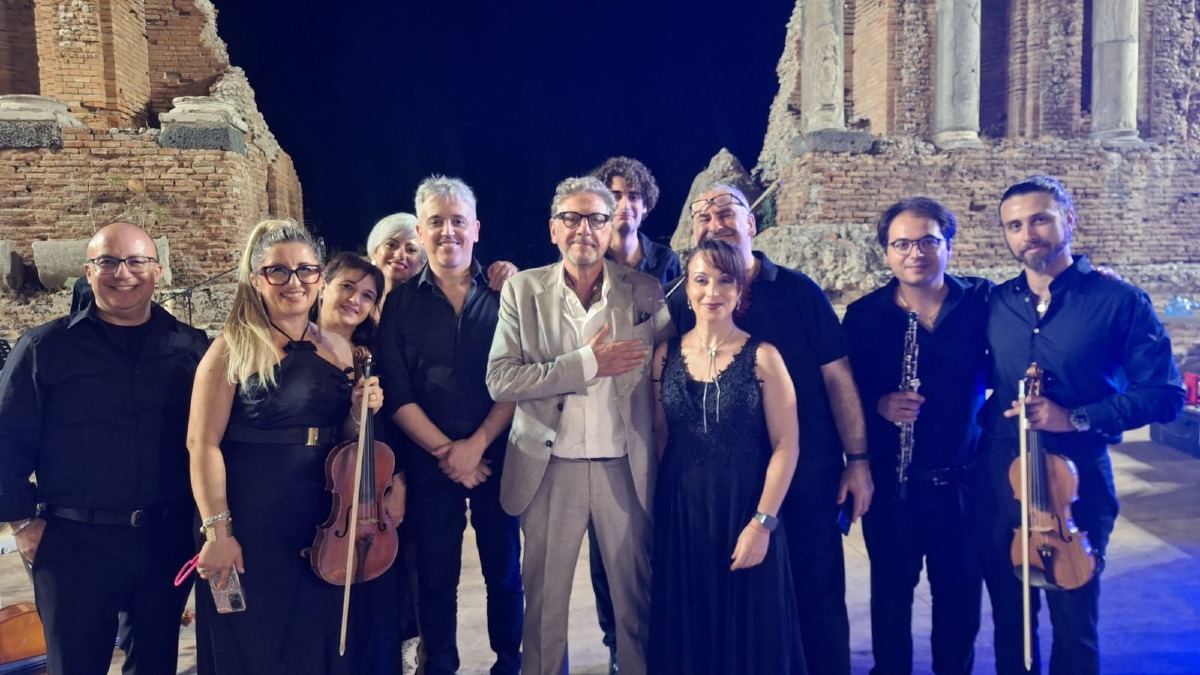 Il musicista Morselli al teatro antico di Taormina  - 