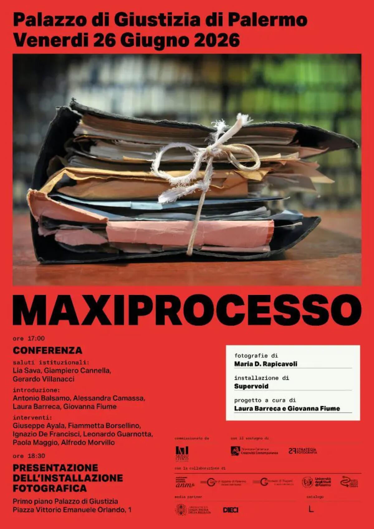 Palermo, al Palazzo di Giustizia l’installazione artistica sul Maxiprocesso - 