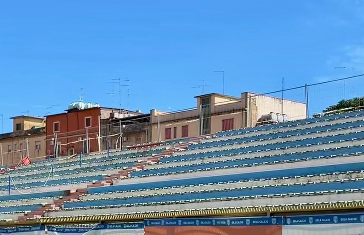 Lavori allo stadio: sopralluogo sindaco e vertici del Gela