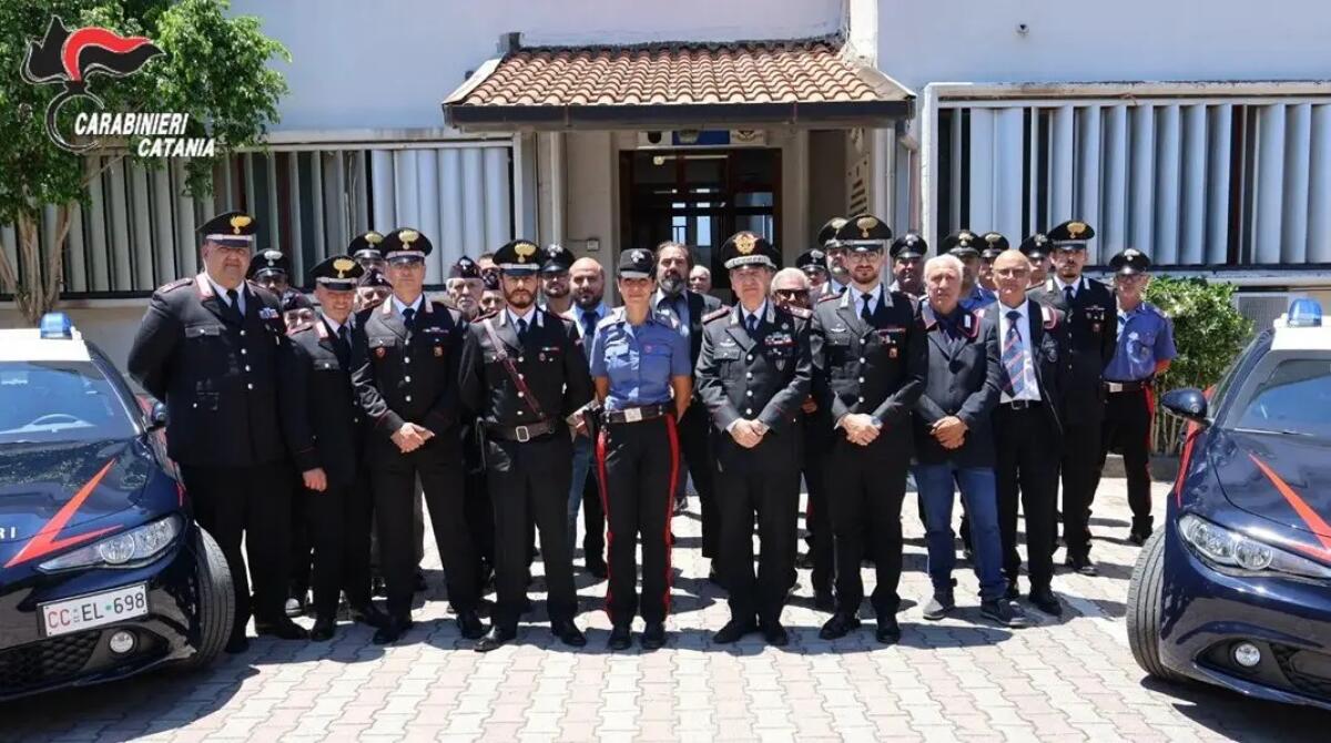 Il Generale dei Carabinieri Claudio Domizi in visita al comando di Palagonia in provincia di Catania - 