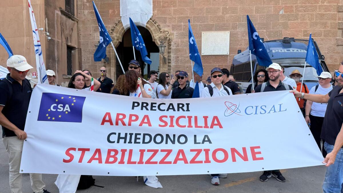 Arpa, sit-in del Csa-Cisal all’Ars: “Domani incontro col presidente Galvagno” - 