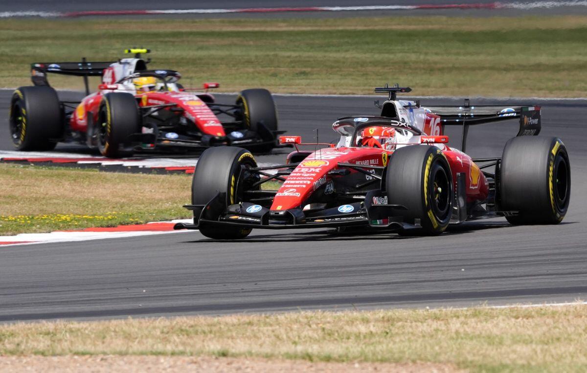 Vittoria Ferrari con Leclerc a Silverstone, Russell e Hamilton sul podio - 