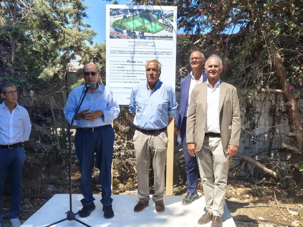 Al via i lavori per la nuova area sportiva del Country Time Club di Palermo, presenti Schifani e Lagalla / Video - 