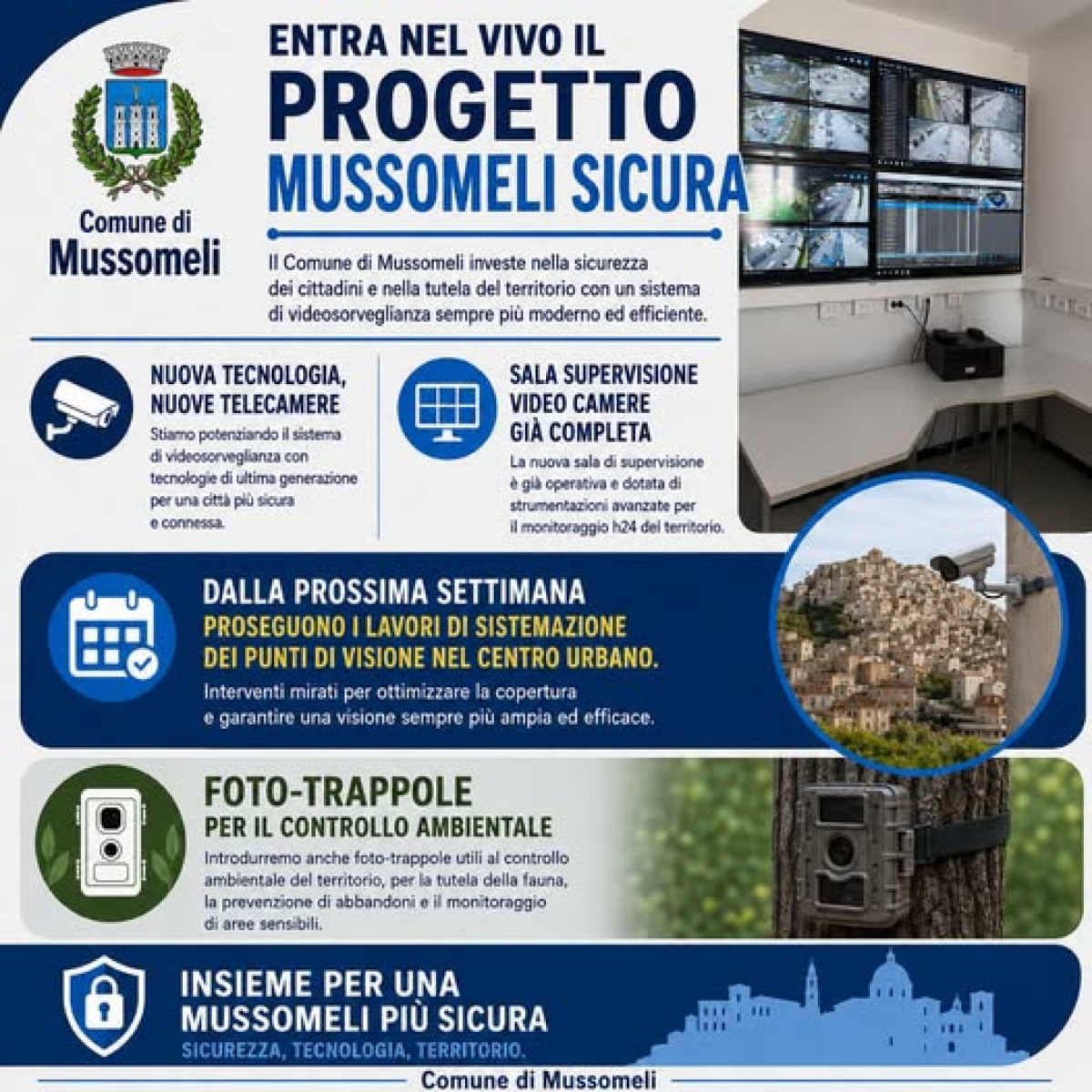 Il progetto "Mussomeli sicura" entra nel vivo  - 