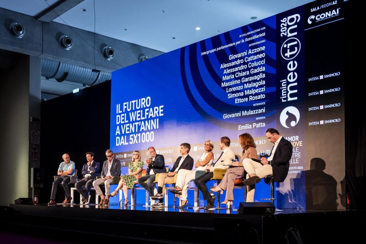 Al Meeting di Rimini dibattito sul futuro del welfare a vent’anni dal 5×1000 - 