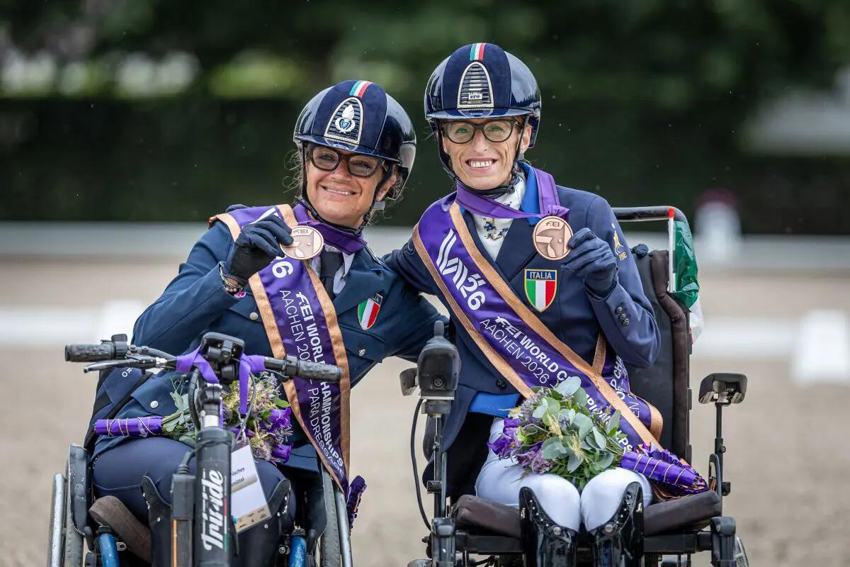 Paradressage, Morganti e Salvadè doppio bronzo in apertura ai Mondiali di Aachen - 