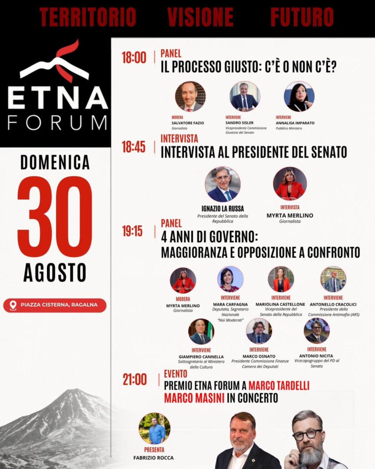 Etna Forum, gran finale a Ragalna: intervista ad Ignazio La Russa - 