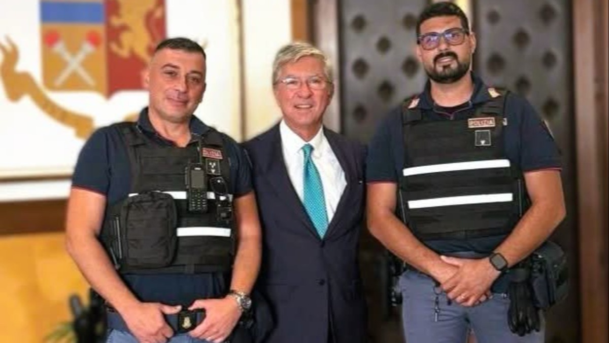 Agenti eroi ricevuti dal Questore  - 