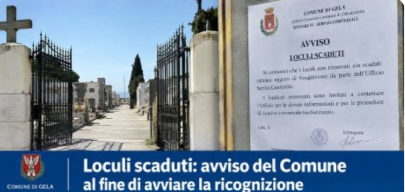 Concessioni loculi scadute:rinnovo entro il 15 ottobre  - 
