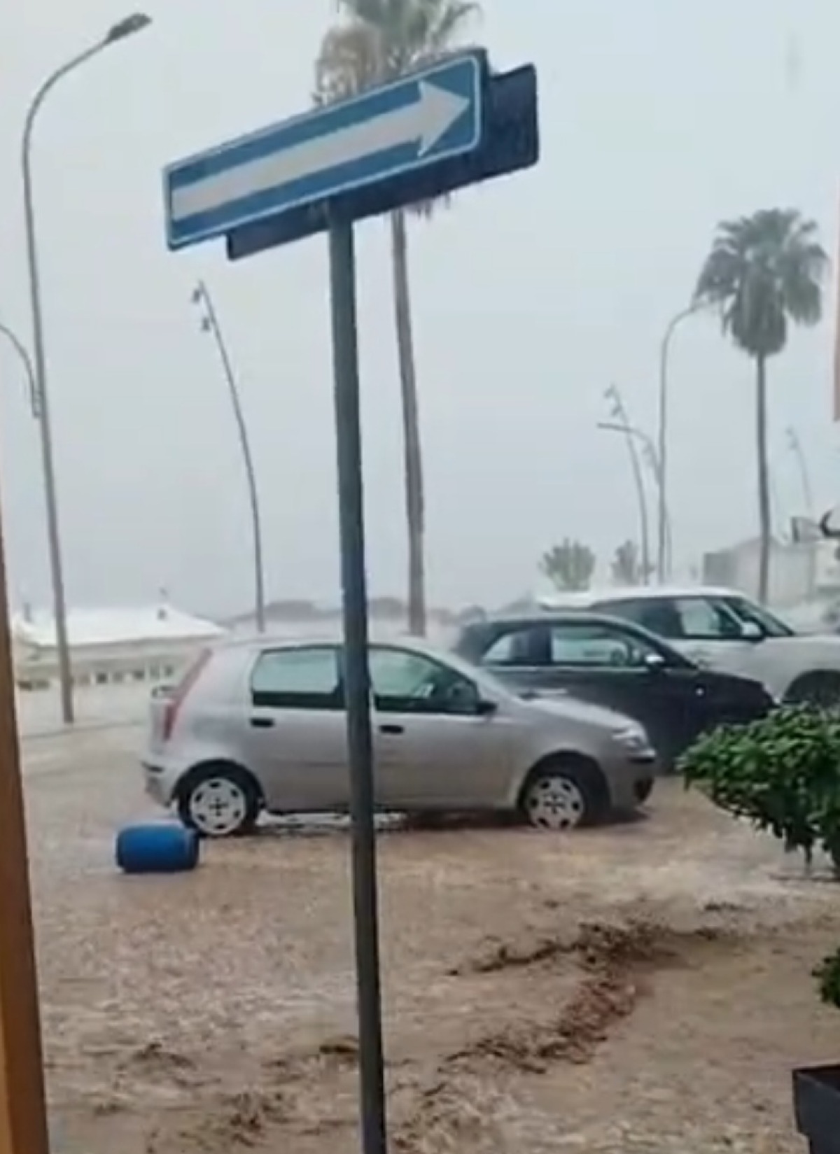 Maltempo Lungomare allagato in  zona Orto Pasqualello 