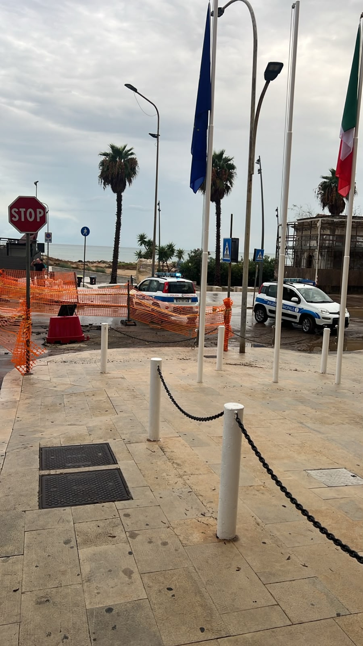 Lungomare un tappeto di fango  - 