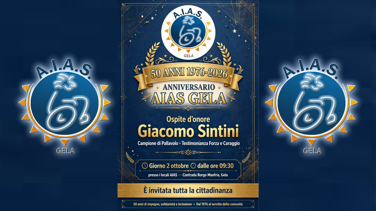 AIAS Gela compie 50 anni: il 2 ottobre la grande festa - 