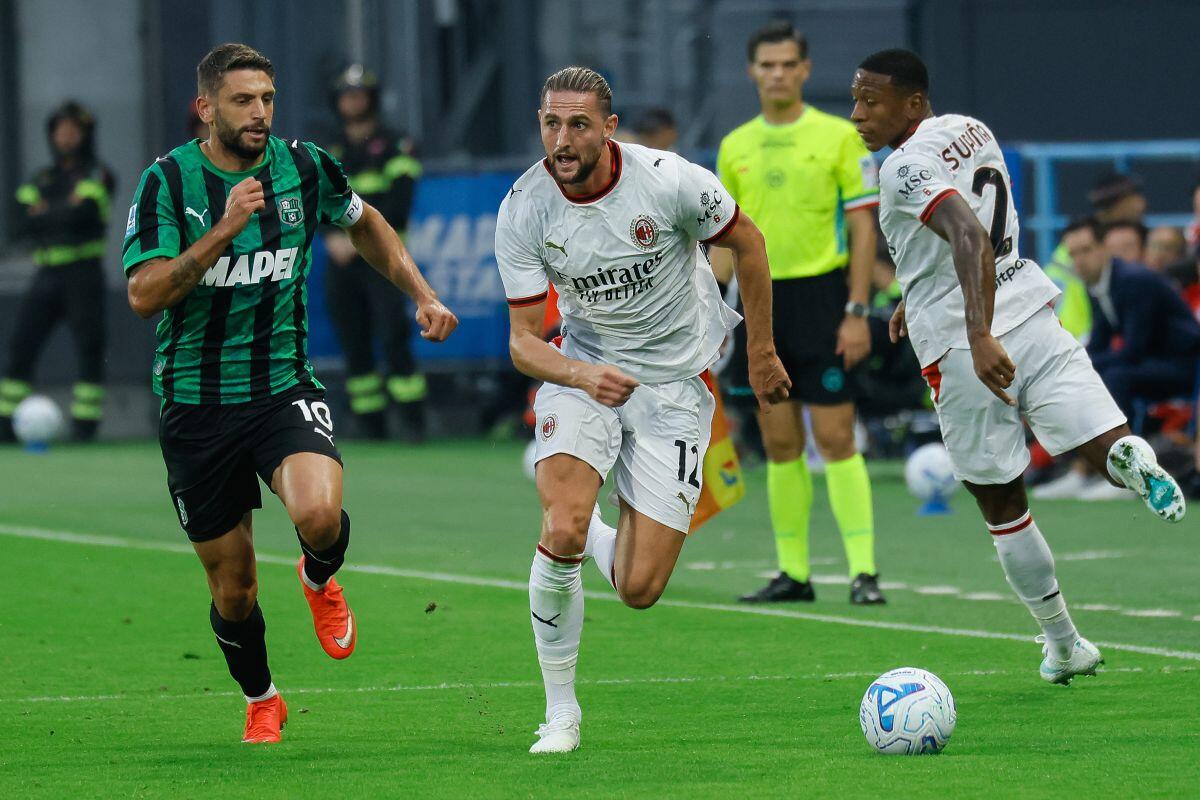 Odenthal risponde a Rabiot, al Mapei Stadium Sassuolo-Milan 1-1 - 