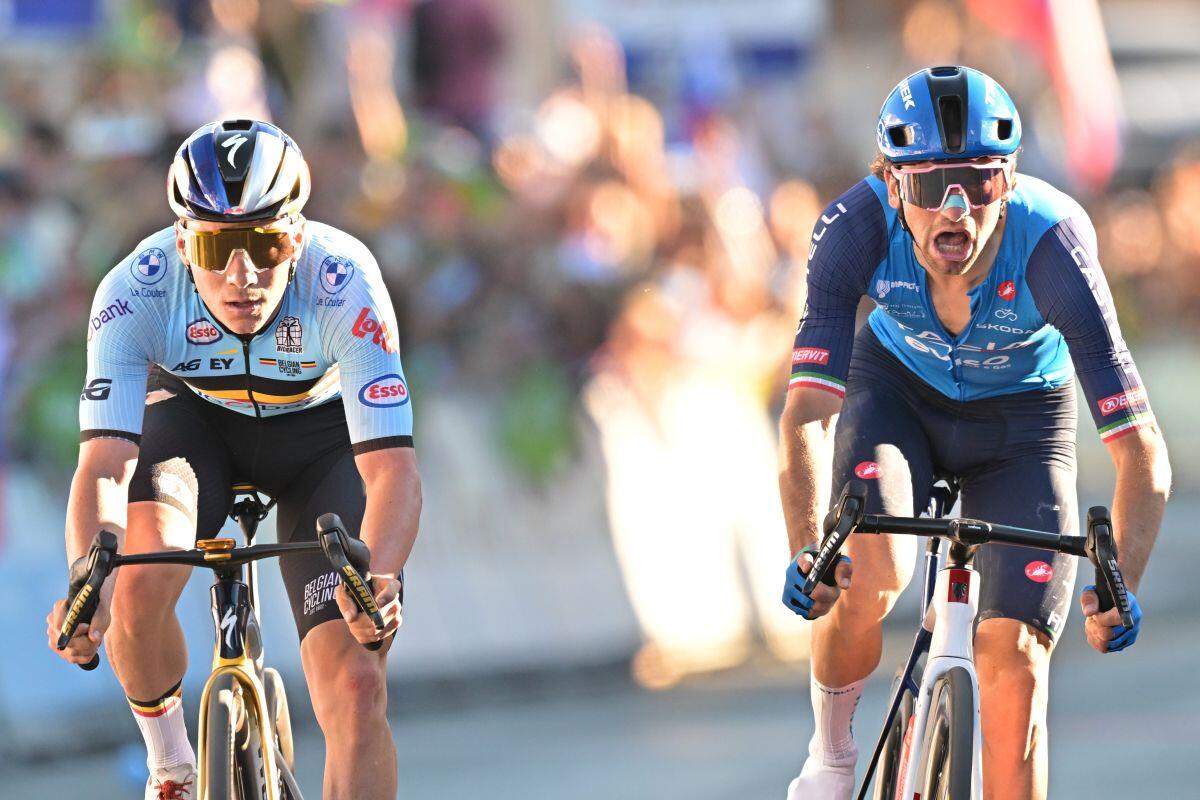 Evenepoel campione d’Europa, beffato per un soffio Ciccone - 