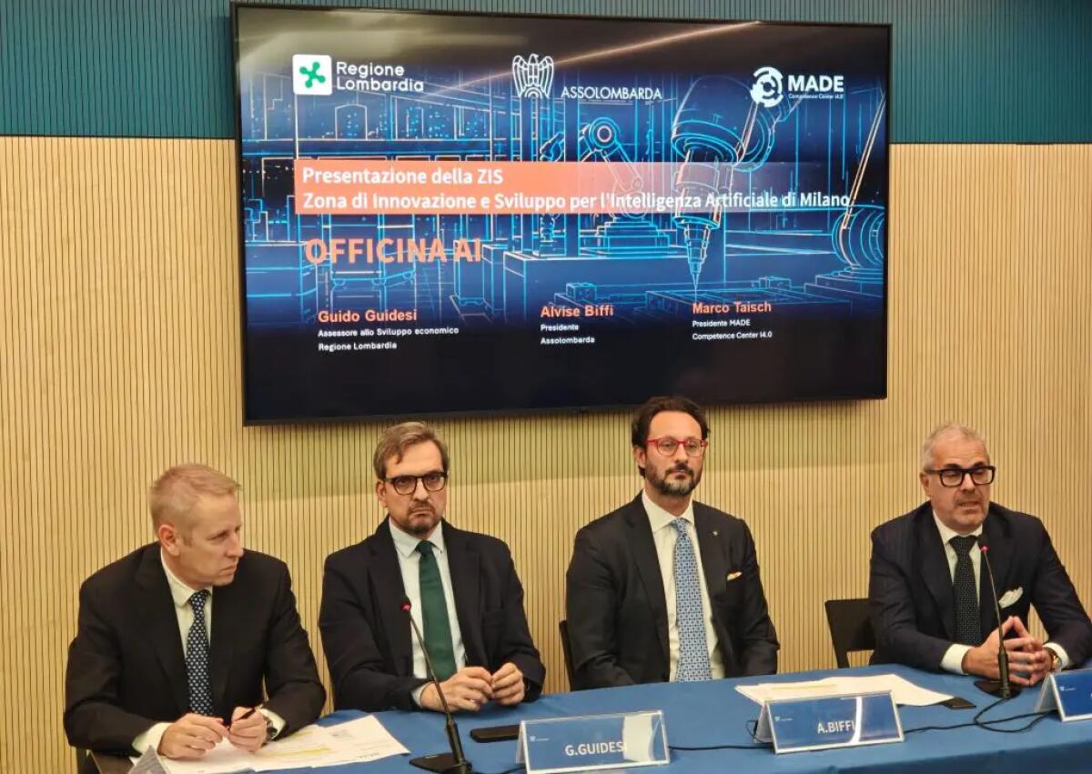 Nasce in Lombardia “Officina Ai”, la Zis dedicata all’Intelligenza Artificiale - 