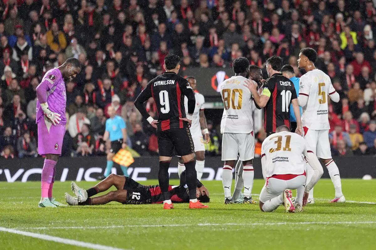 Maignan espulso e il Milan crolla in Europa League, il Bournemouth vince 3-0 - 