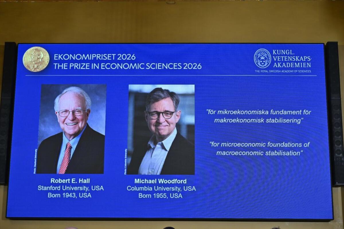 Premio Nobel per l’economia assegnato agli americani Hall e Woodford - 