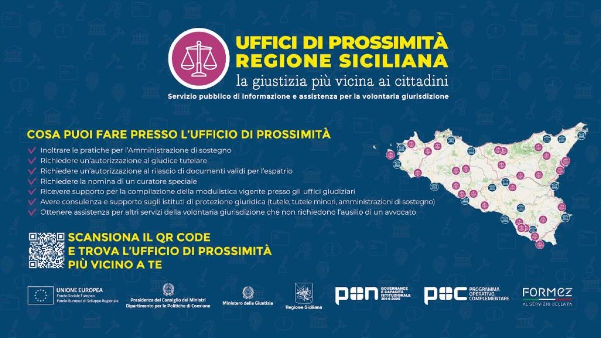 Giustizia, il 30 novembre a Palermo ultima tappa del progetto Uffici di prossimità - 