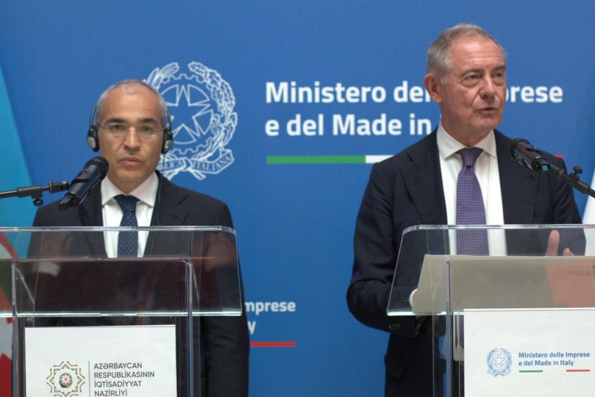 Urso incontra Jabbarov “Nuova fase per partenariato strategico Italia-Azerbaigian” - 
